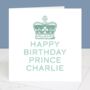 Little Prince Personalised Birthday Card, thumbnail 3 of 4