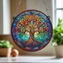 Tree Of Life Stained Glass Effect Suncatcher, thumbnail 4 of 6