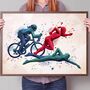 Custom Personalised Triathlon Print, thumbnail 8 of 8