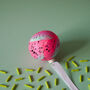 Neon Pink, Purple And Aqua Hand Painted Ceramic Bauble, thumbnail 1 of 5