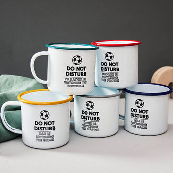 Enamel Personalised Football Mug, 2 of 4