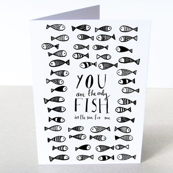 'You Are The Only Fish For Me' Card, 2 of 2