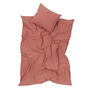 Rosewood Washed Single Duvet Cover, thumbnail 4 of 5
