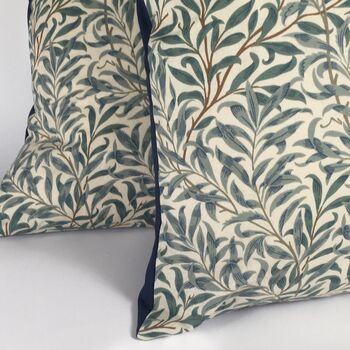 William Morris Willow Bough Cushion Cover Green, 3 of 4