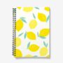 A5 Spiral Notebook Featuring A Lemon Design, thumbnail 1 of 2