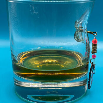 Personalised Fishing Hook Whisky Glass, 3 of 3