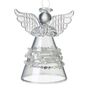 Christmas Glass Hanging Angel With Pearl Skirt, thumbnail 2 of 4