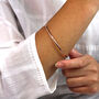 Sterling Silver Plain 3mm Bangle, thumbnail 5 of 6