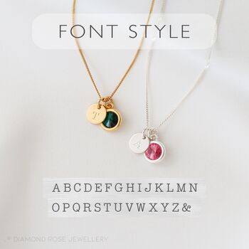 Birthstone And Initial Bracelet – Personalised Gift For Her, 7 of 12