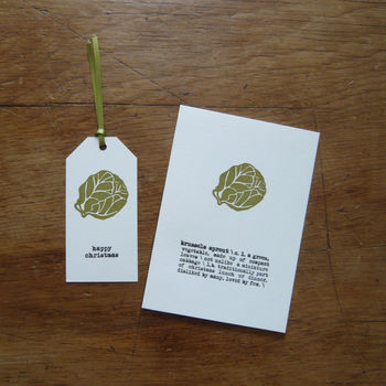 Brussels Sprout Christmas Card, 3 of 3