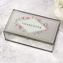 Floral Watercolour Mirrored Jewellery Box, thumbnail 1 of 6