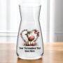 Personalised Whimsical Valentine Anniversary Love Animals Vase, thumbnail 8 of 8