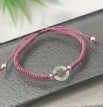 Love Sterling Silver Friendship Bracelet, 6 of 6