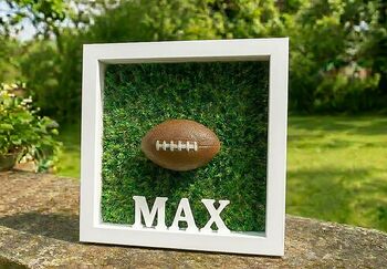 Personalised 3D , Astro Rugby Frame, 2 of 2