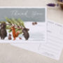 Christmas Woodland Animals Thank You A6 Postcard Pack, thumbnail 3 of 3