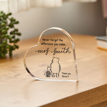 Personalised Acrylic Heart Teacher Keepsake Gift, 3 of 3