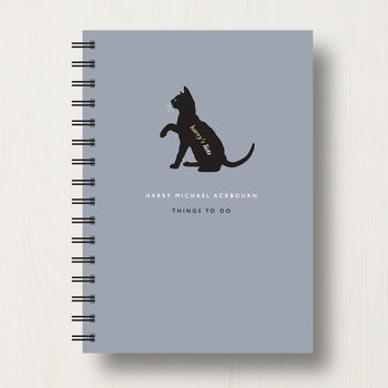 Personalised Cat Lover's Journal Or Notebook, 10 of 10
