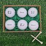 Six Branded Golf Balls Personalised With Any Name Or Initials, thumbnail 1 of 7