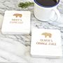 Personalised Daddy Bear And Baby Bear Coasters, thumbnail 3 of 4