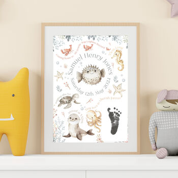 Personalised New Baby Keepsake Print With Inkless Cards Or Digital Download, 2 of 5