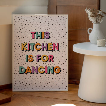 'The Kitchen Is For Dancing' Art Print A1, A2, A3, A4, A5, A6, 2 of 2