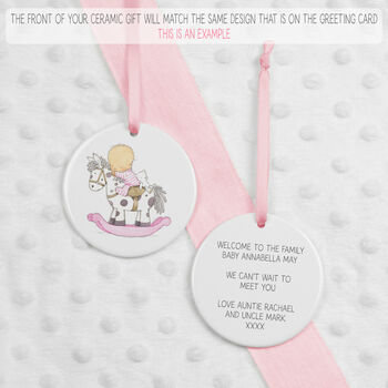 New Baby Card For Girls, Christening Card Girls ..3v3a, 3 of 6
