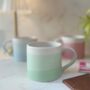 Stylish Gift Box For Her – Ombre Mug, Notebook And Keyring Set In Green, Pink Or Blue, thumbnail 11 of 12