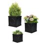 Monviso Black Embossed Planter, thumbnail 2 of 7