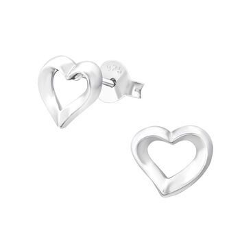 Sterling Silver Heart Studs In A Gift Tin, 2 of 10