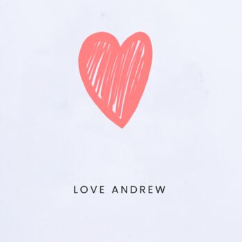 Personalised Large Heart Valentines Card, 2 of 5