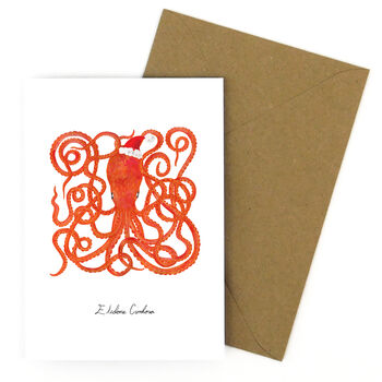 Octopus Christmas Cards, 2 of 7