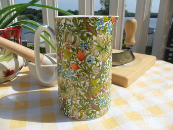 Medium China Jug In Golden Lily Design, 7 of 9