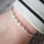 Aquamarine Sterling Silver Bracelet, thumbnail 4 of 4