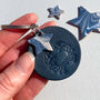 Cancer Birthday Star Sign Leather Keyring, thumbnail 4 of 6