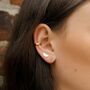 Half Moon Stud Earrings, thumbnail 2 of 7