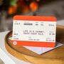 Personalised Train Ticket Birthday Card, thumbnail 2 of 5