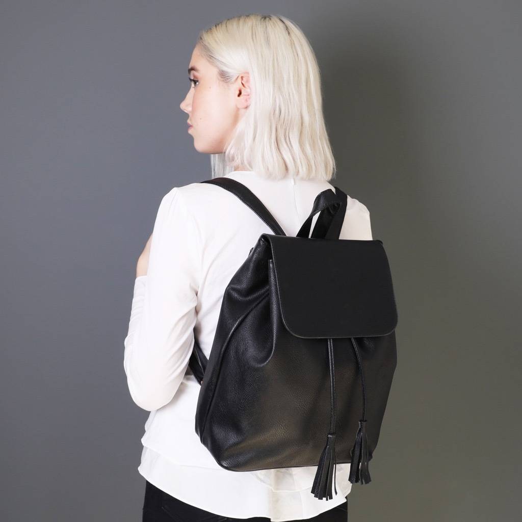 city fold top backpack