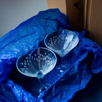 Personalised Martini Glass Dandelion Design, 8 of 11