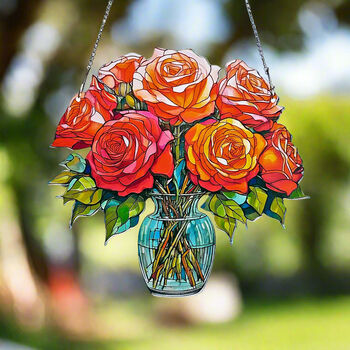 Roses Birth Flower Suncatchers June, 3 of 4