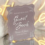 Wavy Edge Wedding Sign Our Guest Book Sign, thumbnail 2 of 7