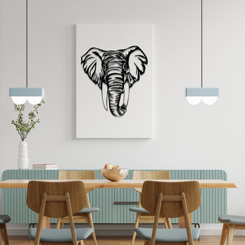 Majestic Wooden Elephant Wall Art Birthday Gift, 3 of 9