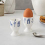 Nautical Egg Cup, Fine Bone China, thumbnail 1 of 4