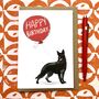 Personalised German Shepherd Birthday Card, thumbnail 4 of 5