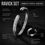 Men's Personalised Titanium Ring And Cuff Set, thumbnail 6 of 6