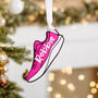 Personalised Running Christmas Bauble Decoration, thumbnail 1 of 7