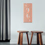 Modern Wooden Wall Art With Abstract Stripes And Curves, thumbnail 5 of 9