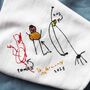 Personalised Children’s Drawing Embroidered Linen Napkins Gift, thumbnail 9 of 12