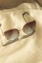 Blue Brown Gradient Tint Butterfly Cat Eye Sunglasses, thumbnail 1 of 6