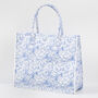 Bunny Blues Structured Tote Bag, thumbnail 4 of 8