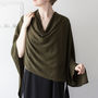 Personalised Easy To Wear Fine Knit Overhead Poncho, thumbnail 5 of 11